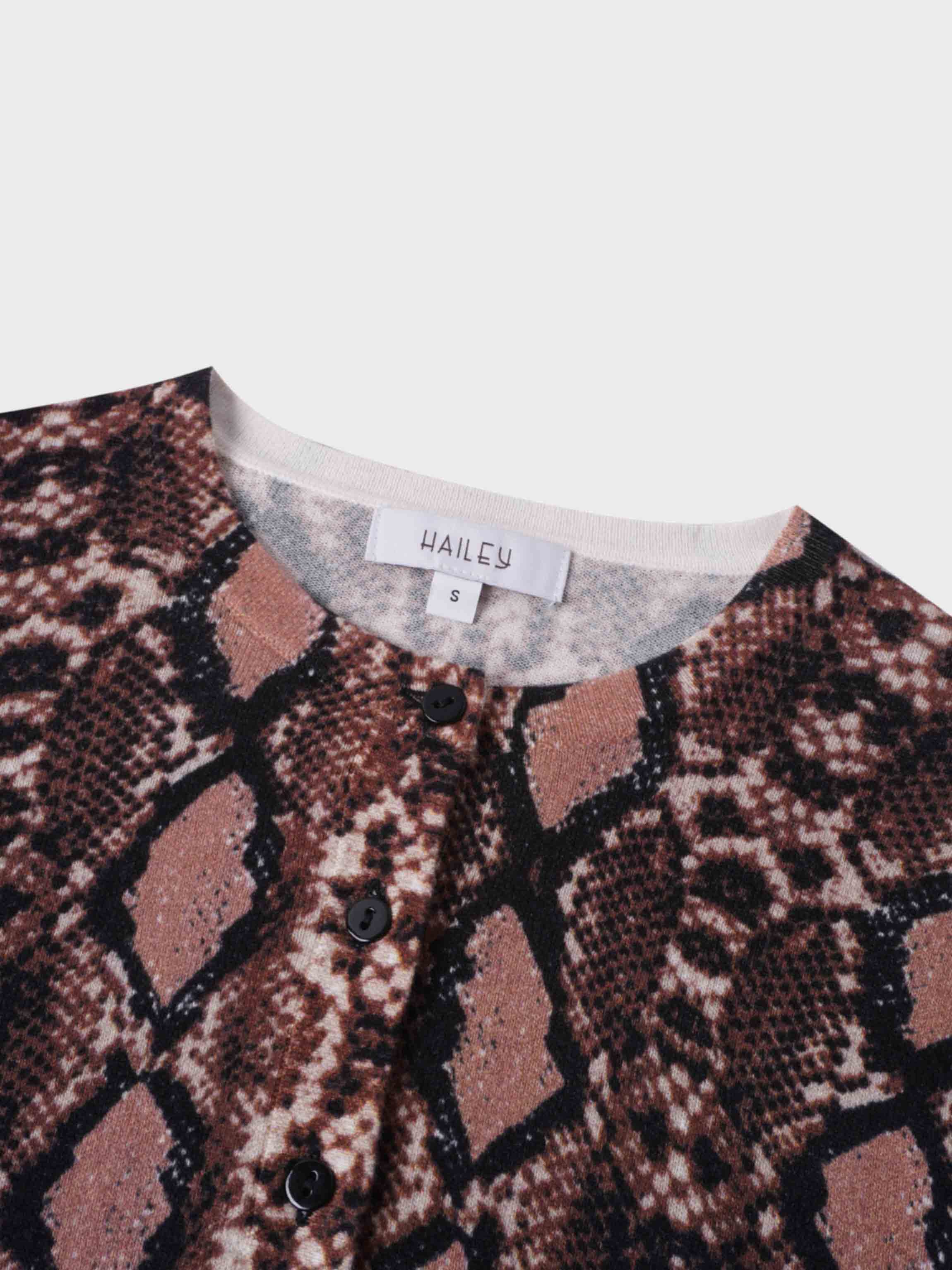 Printed Cardigan-Snakeskin