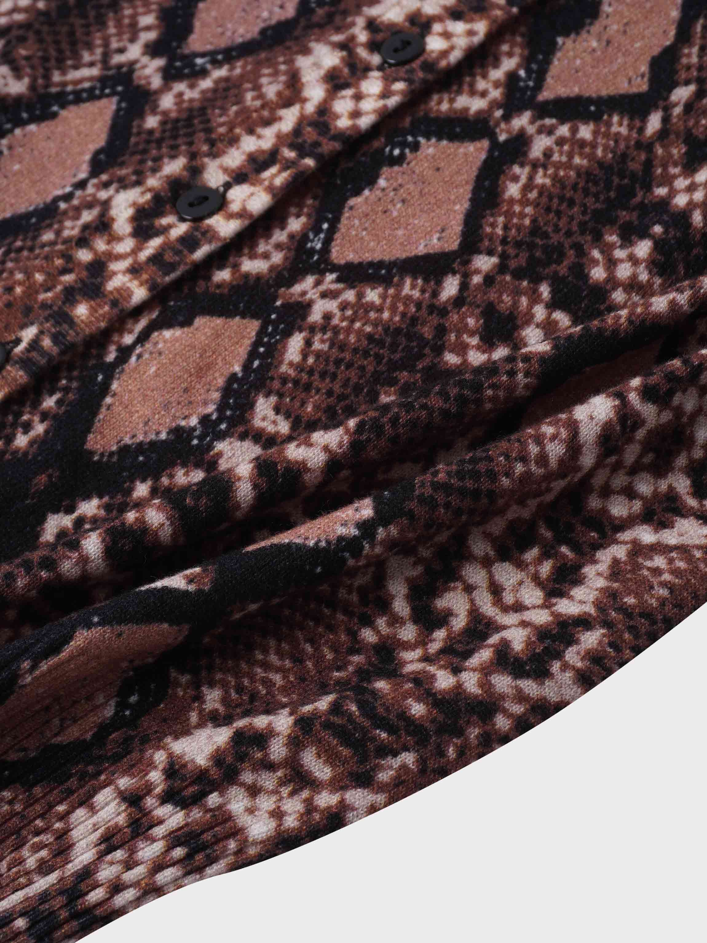 Printed Cardigan-Snakeskin