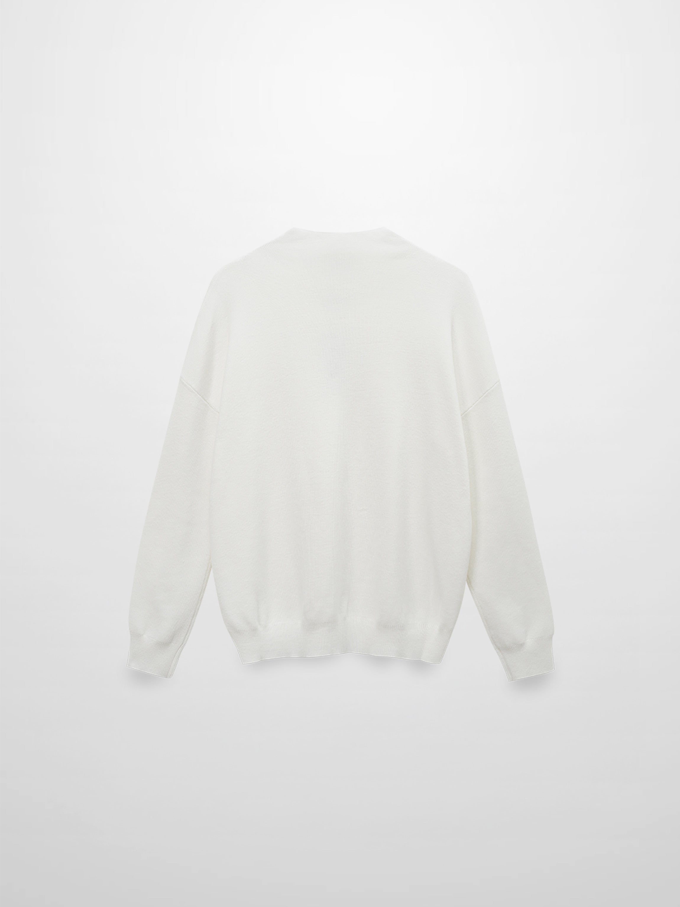 Mock Neck Thin Knit Sweater-Ivory