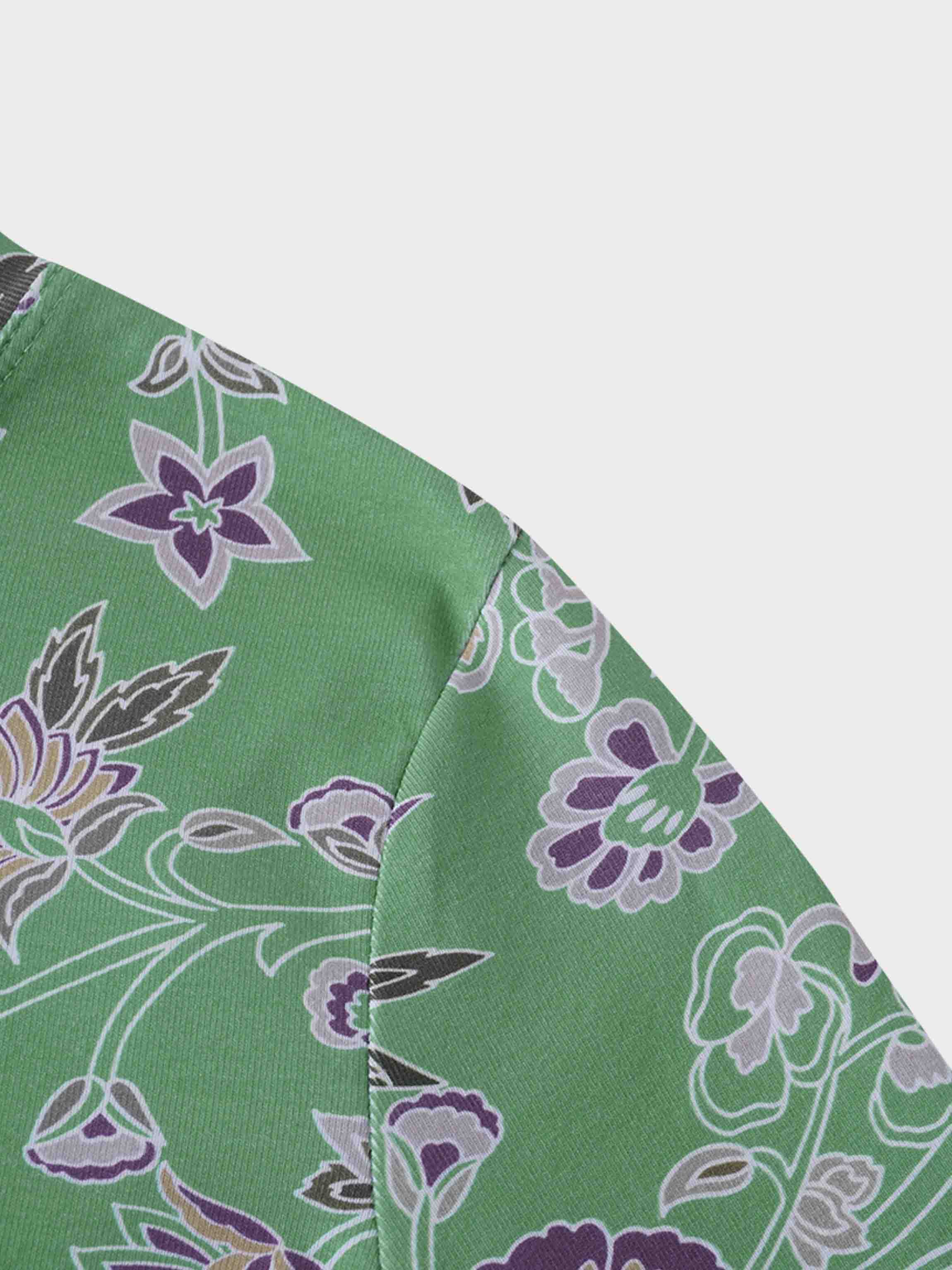 Basic Printed T-shirt-Mint Mediterranean