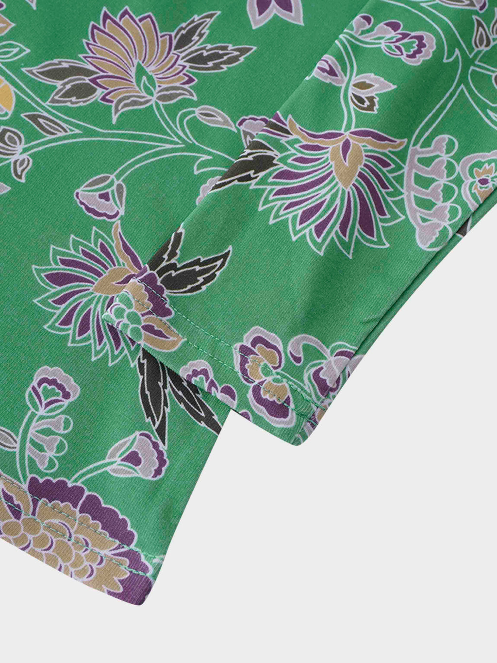 Basic Printed T-shirt-Mint Mediterranean