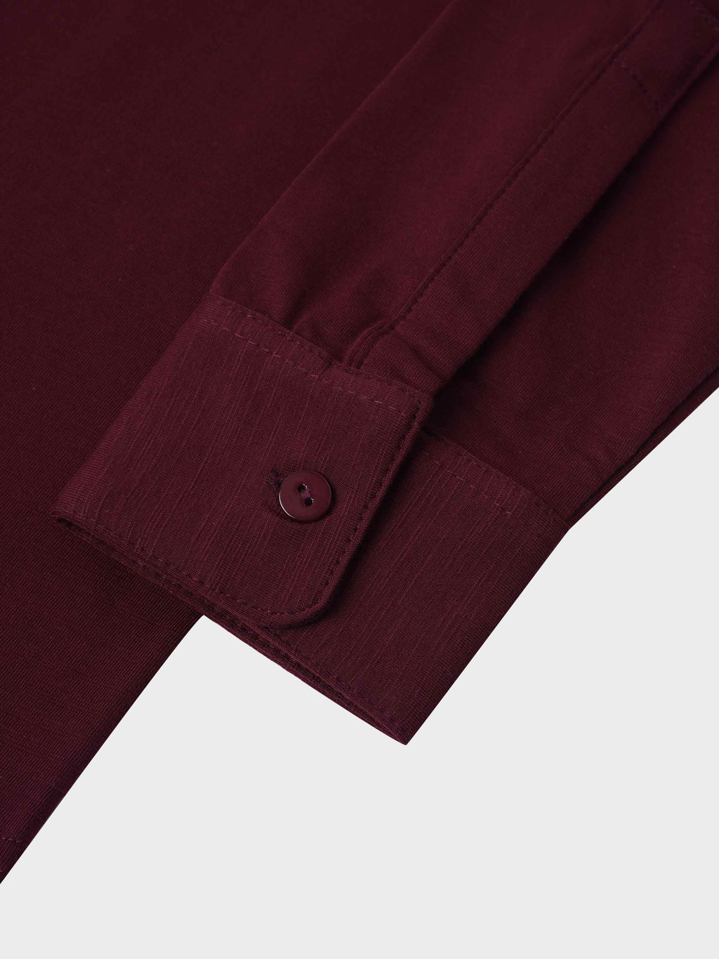 Button Down T-Shirt Blouse-Burgundy