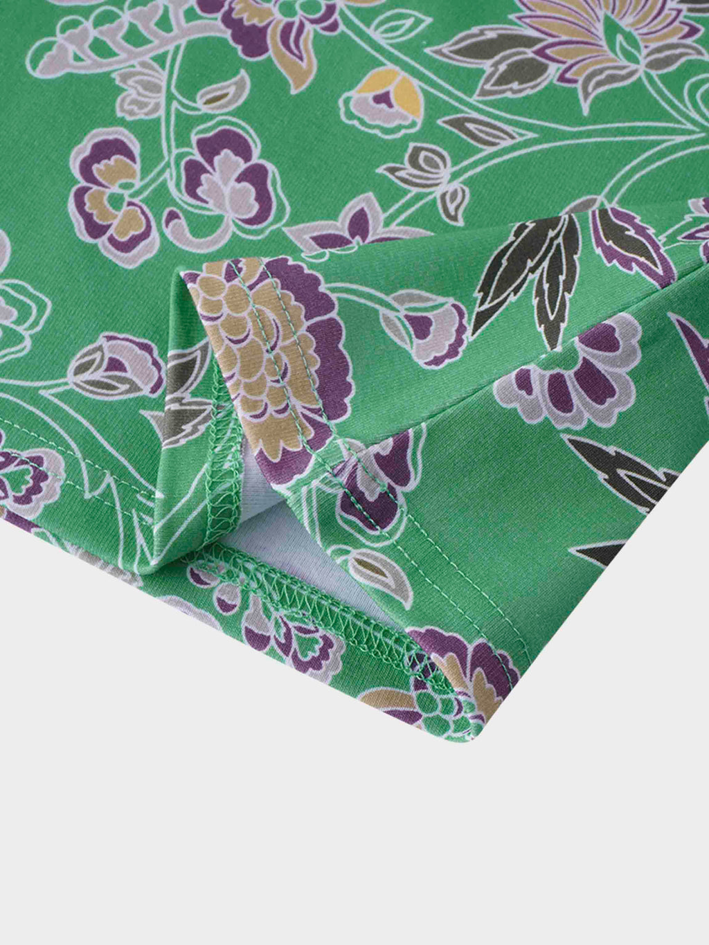 Basic Printed T-shirt-Mint Mediterranean