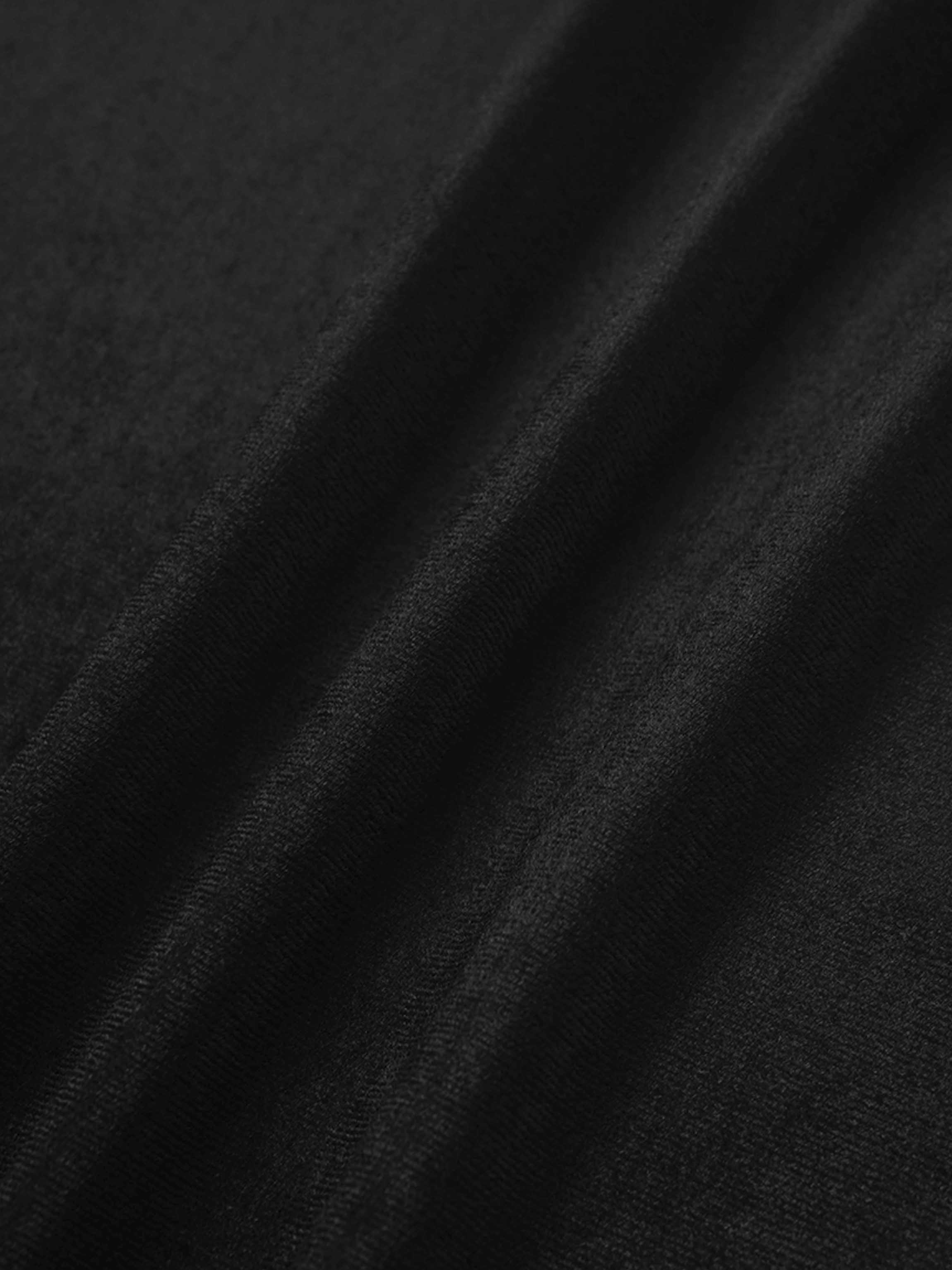 Flower Printed Velour Turtleneck-Black