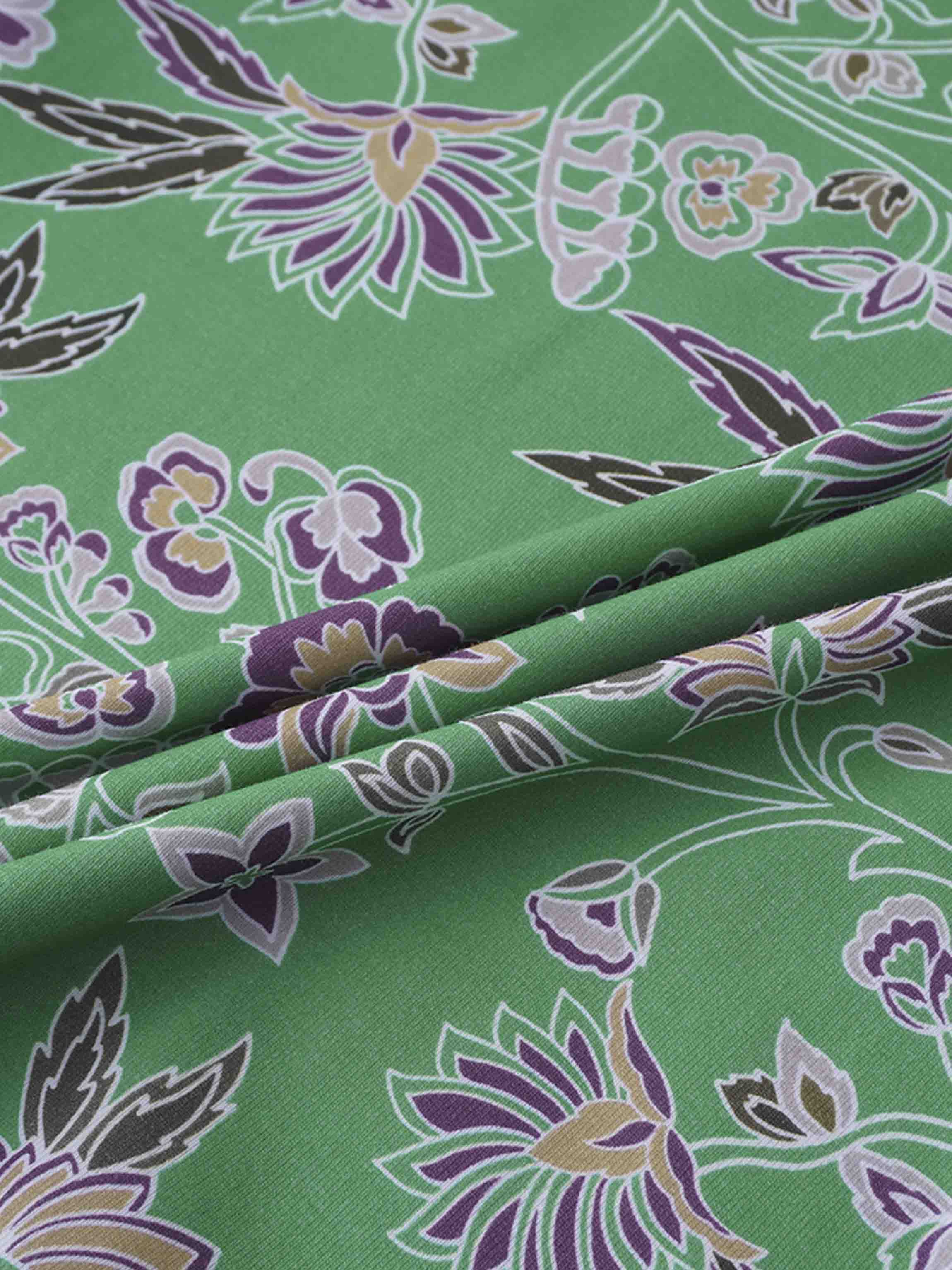 Basic Printed T-shirt-Mint Mediterranean