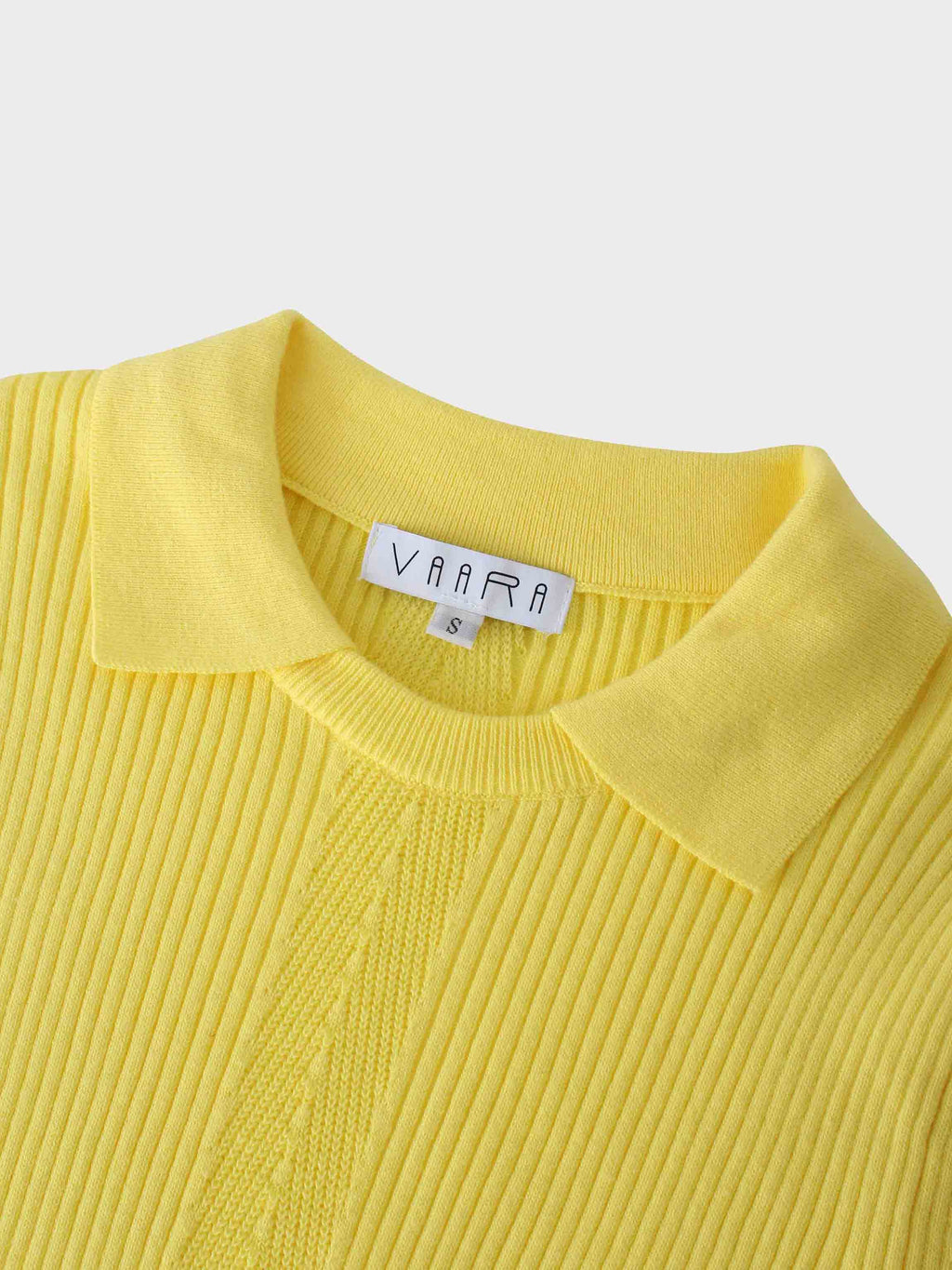 Center Design Sweater-Yellow