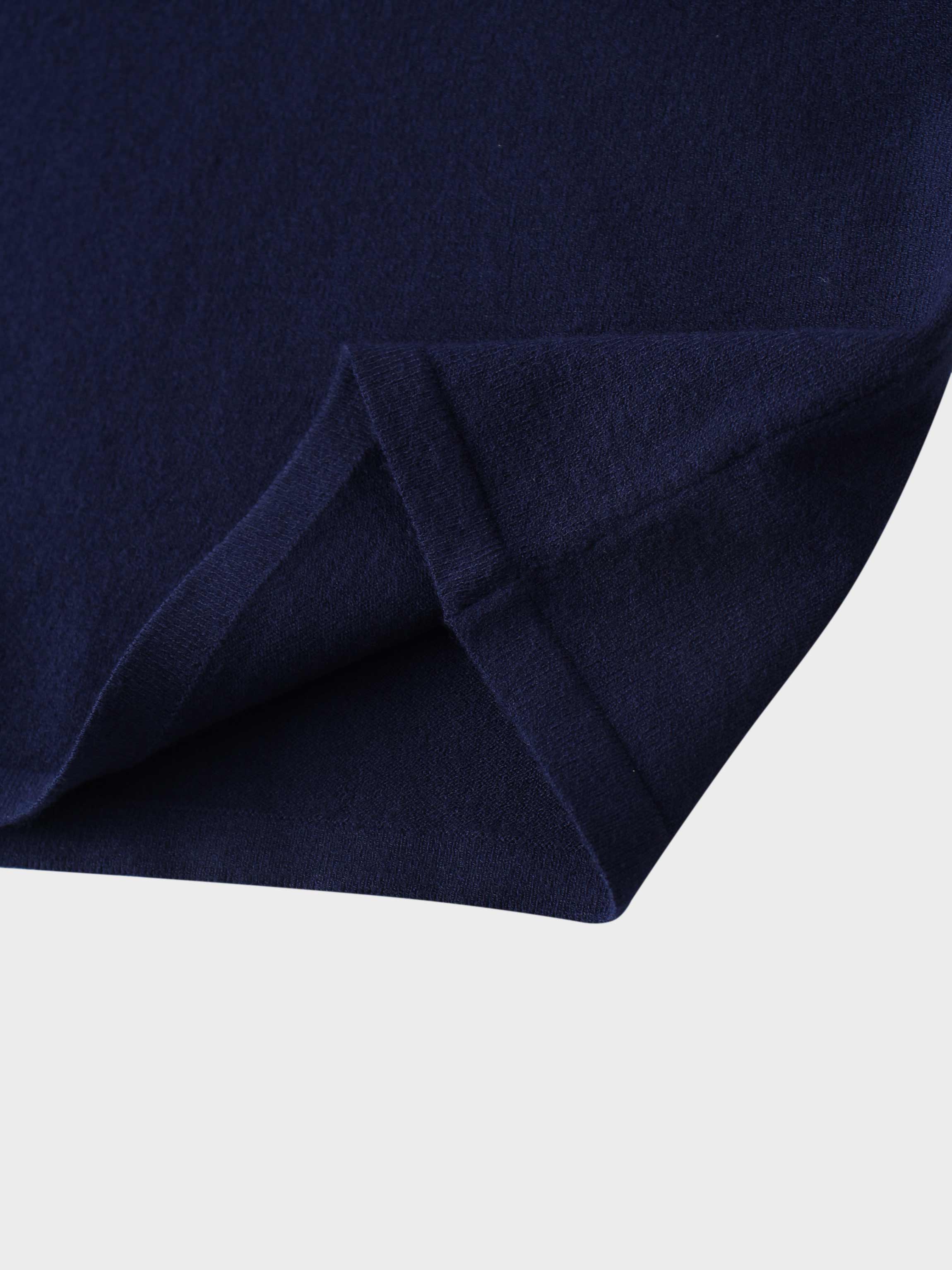 Crochet Puff Flower Sweater Set-Navy