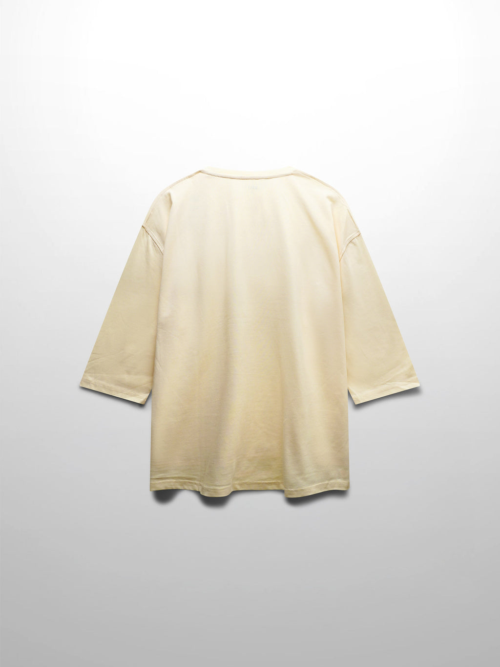 Oversized Boxy 3Q Sleeve Tee-Cream