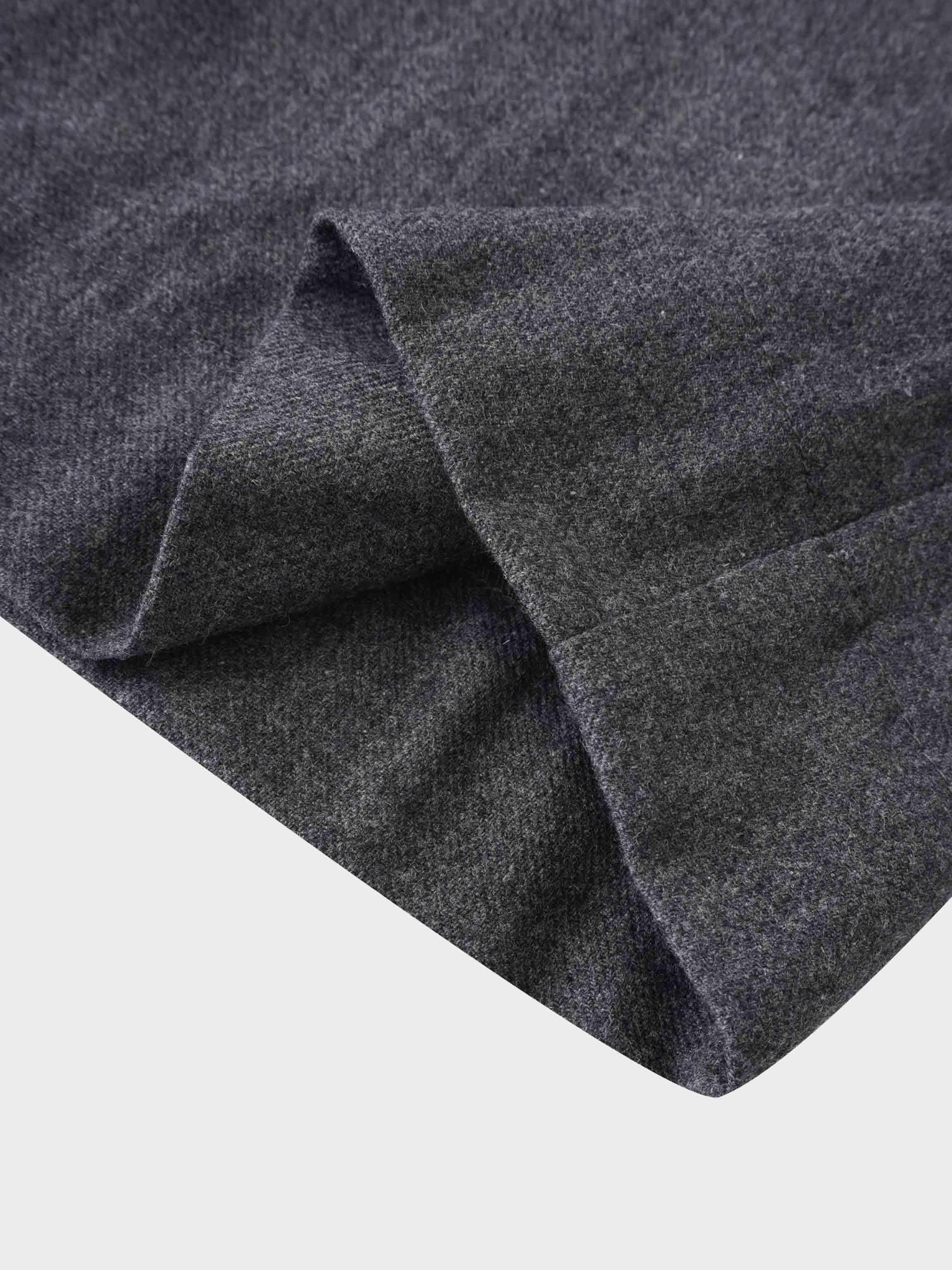 Basic Wool Blend Slip Dress-Grey