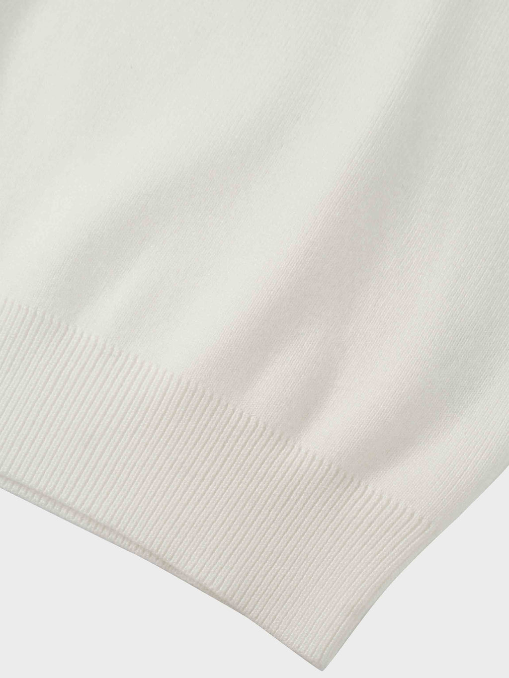 Mock Neck Thin Knit Sweater-Ivory