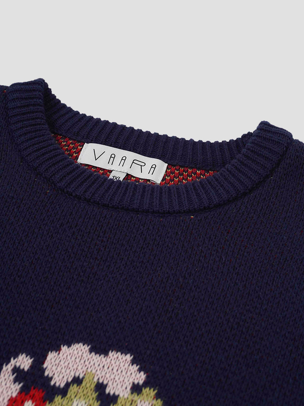 Pop Of Floral Sweater-Blue