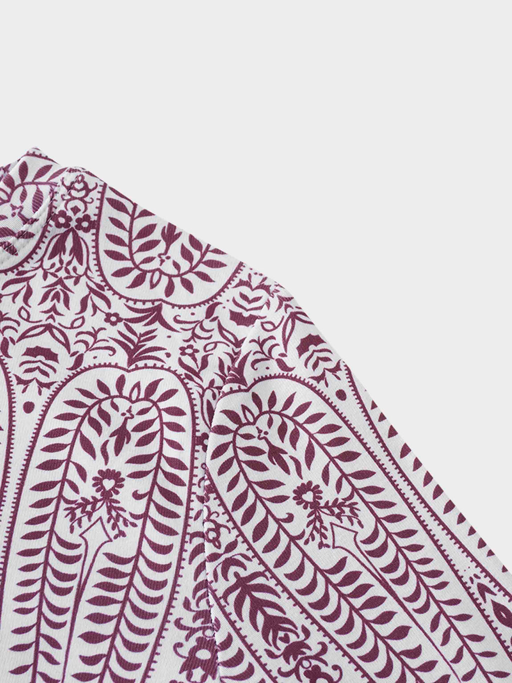 Basic Printed T-shirt-Paisley Vines