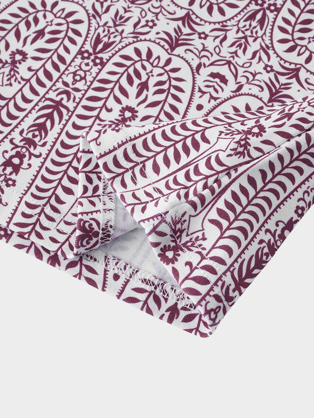 Basic Printed T-shirt-Paisley Vines