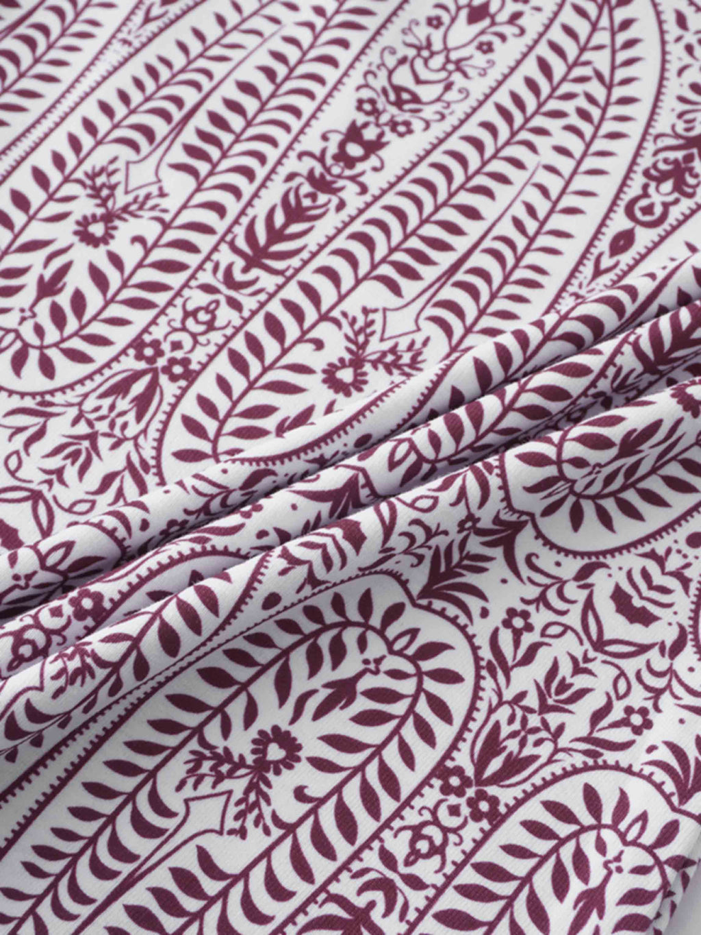 Basic Printed T-shirt-Paisley Vines