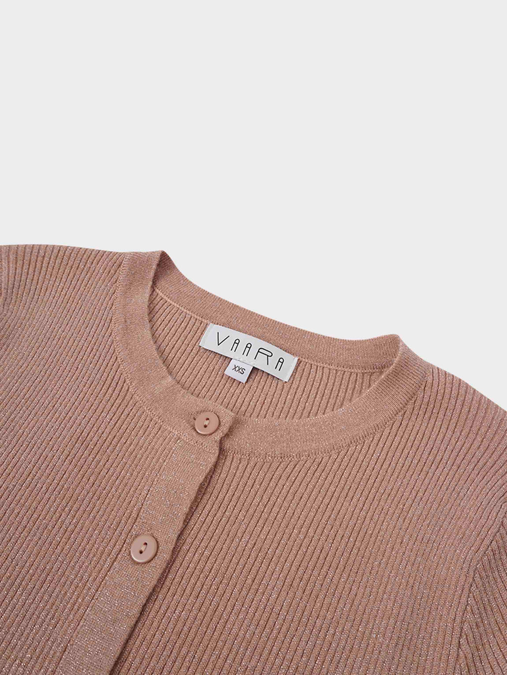 Lurex Ribbed Sweater-Blush