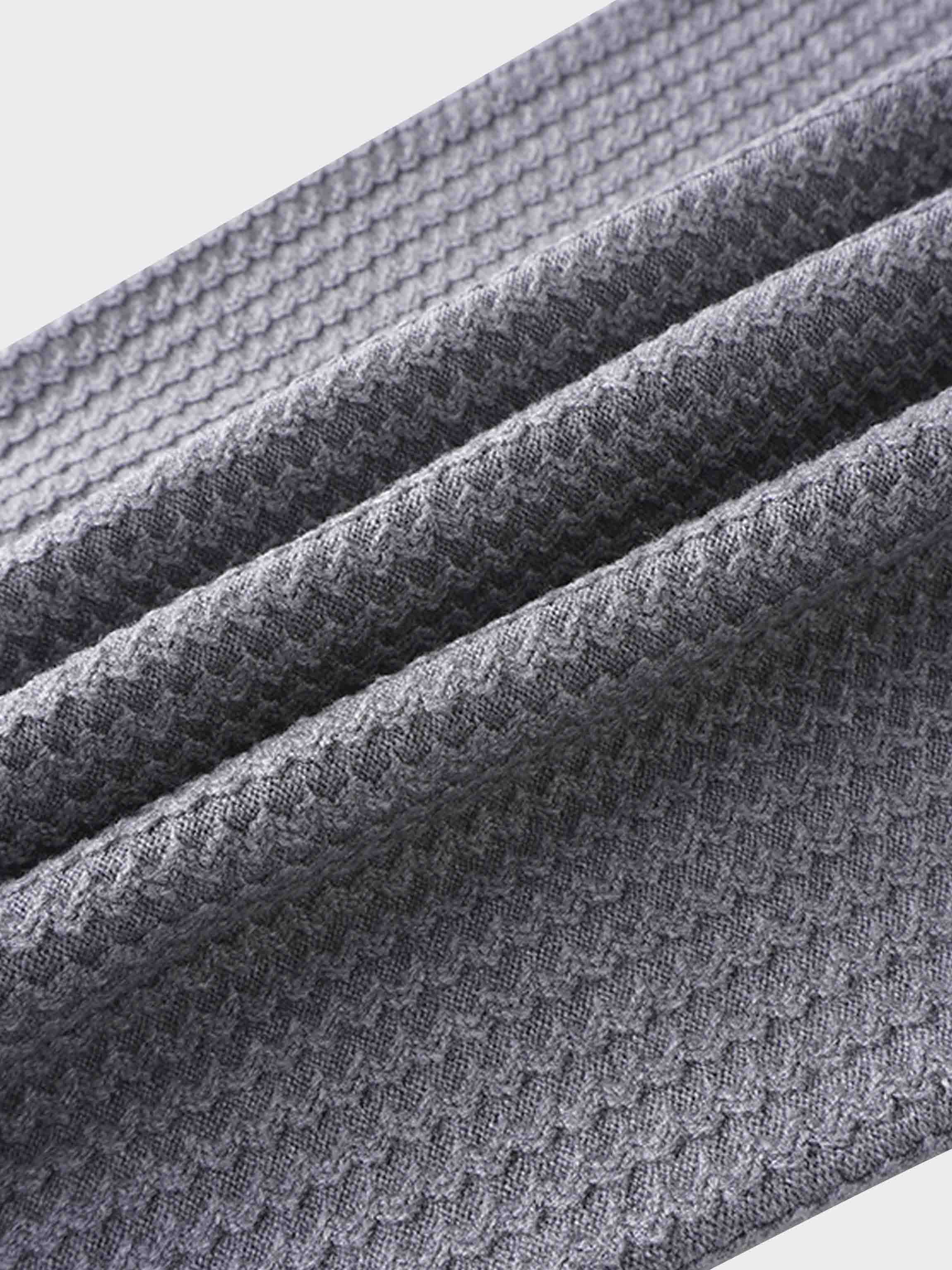 Waffle Wave Sweater- Solid Grey