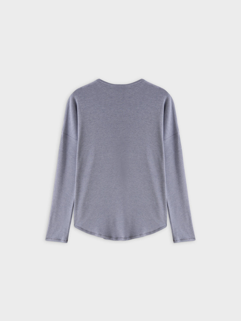 Ribbed Swing Tee-Heathered Navy