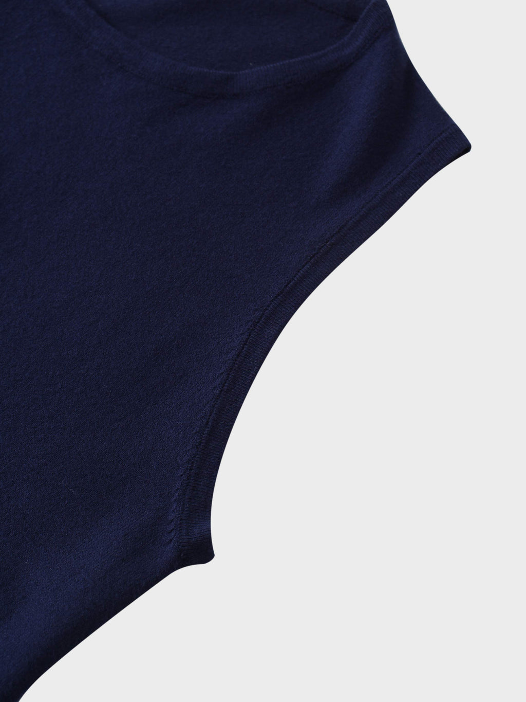 Crochet Puff Flower Sweater Set-Navy