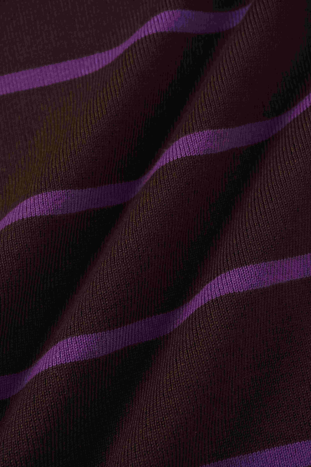 Mock Neck Thin Knit Sweater-Brown/Purple