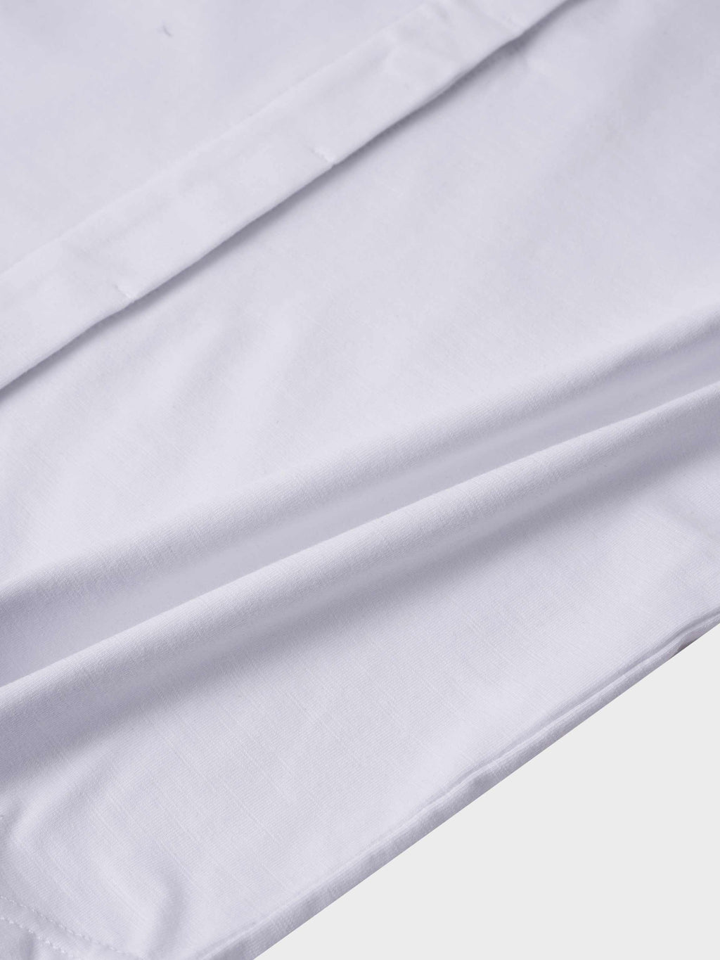 Button Down T-Shirt Blouse-White