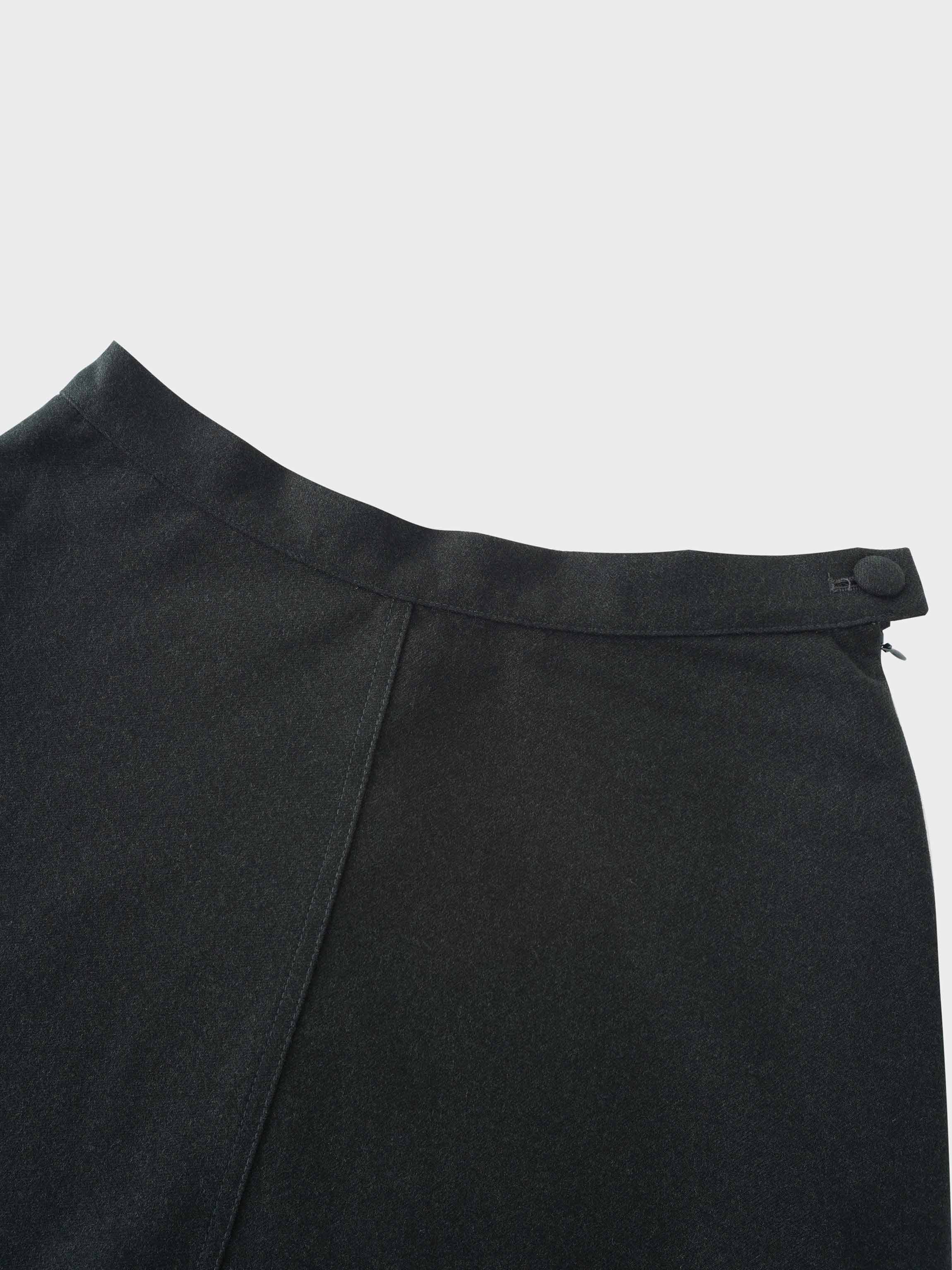 Fringe Circle Skirt-Green