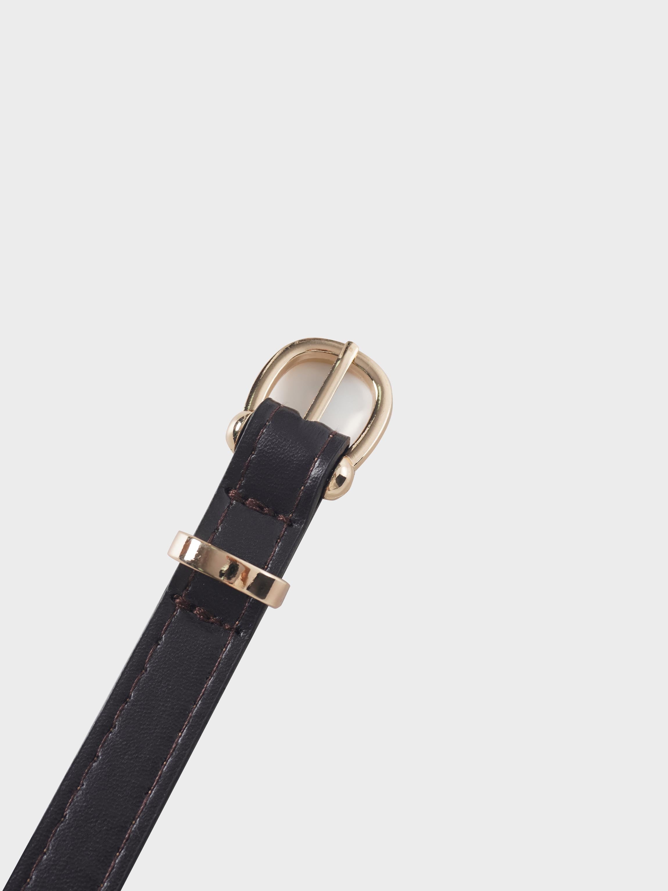 Button Down Crepe Vest-Brown