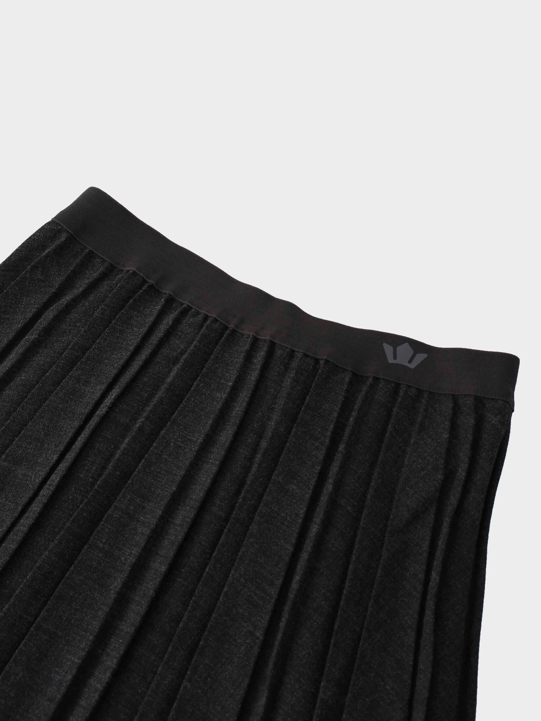 Marni Pleated Skirt 37"-Black