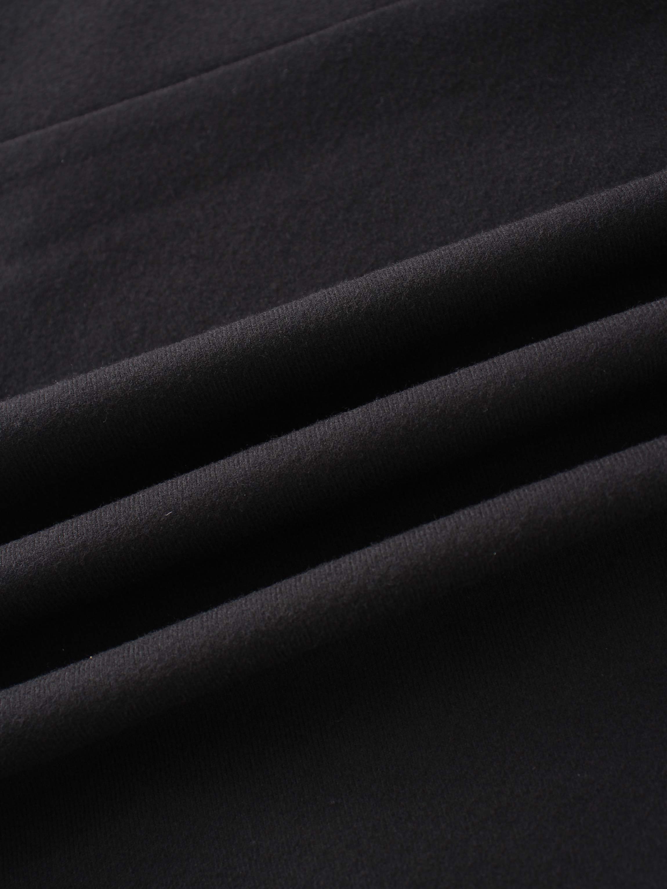 Basic A-Line Seamed Maxi Skirt-Black