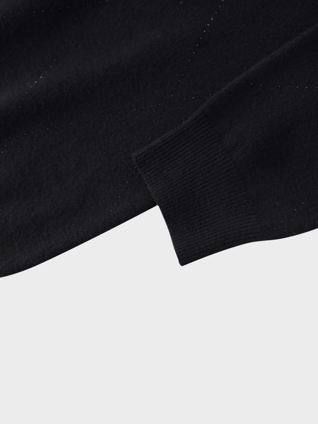 Diamond Stud Design Sweater-Black