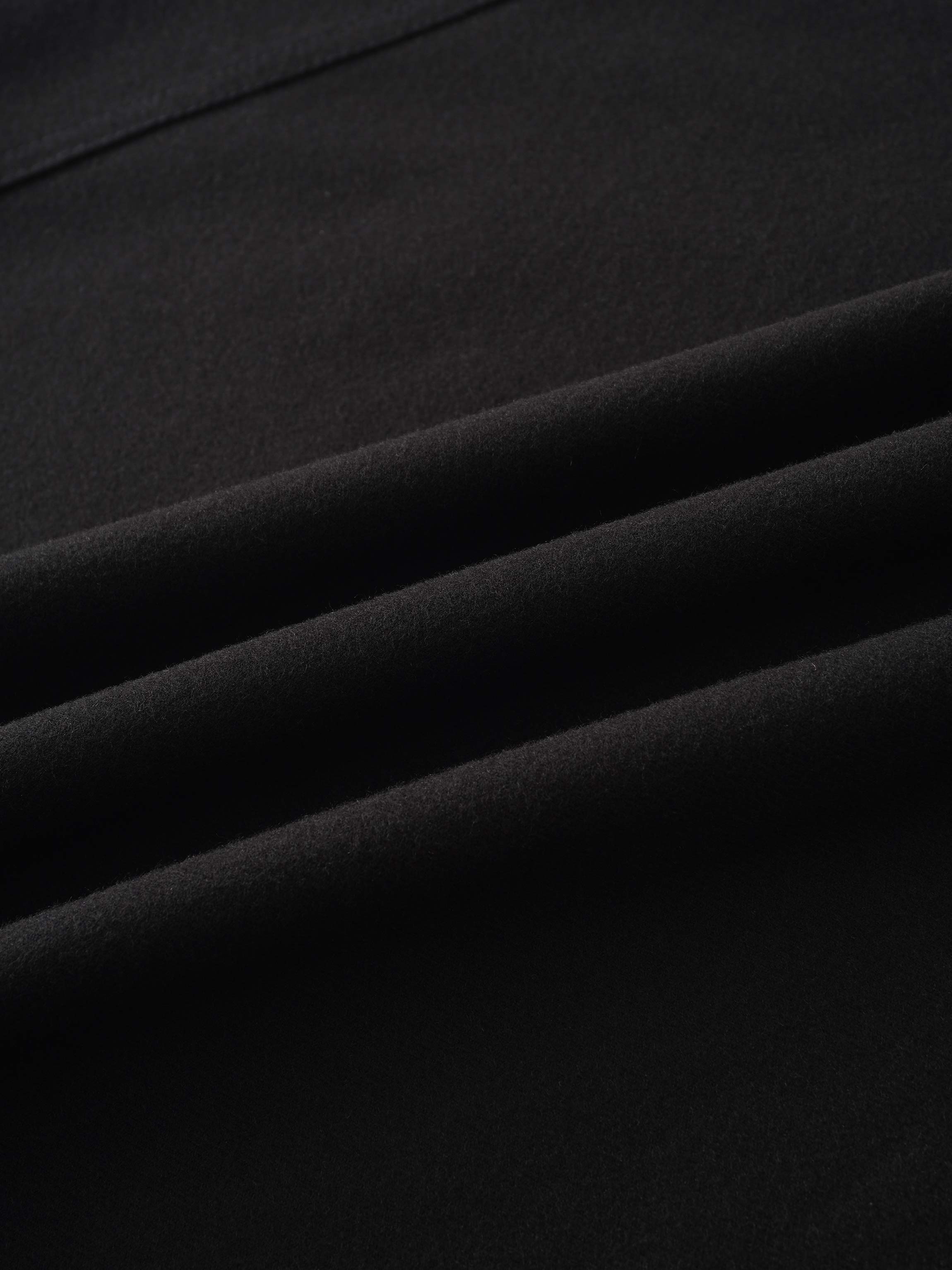 Fringe Circle Skirt-Black