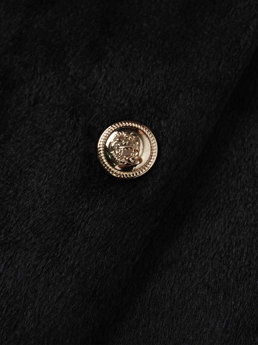 Velour Button Down Maxi Dress-Black