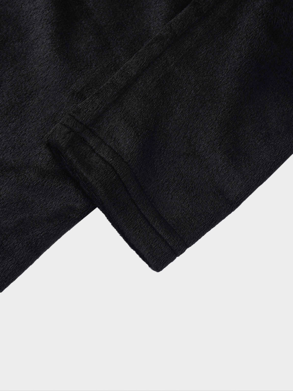 Velour Button Down Maxi Dress-Black