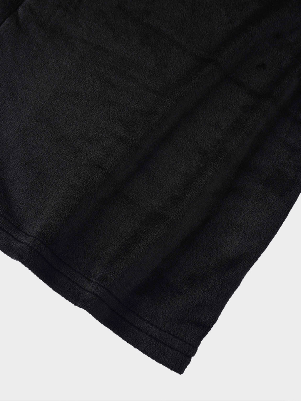 Velour Button Down Maxi Dress-Black