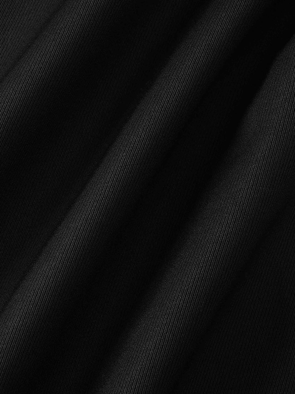 Top Pleat Wool Blend Midi Skirt-Black