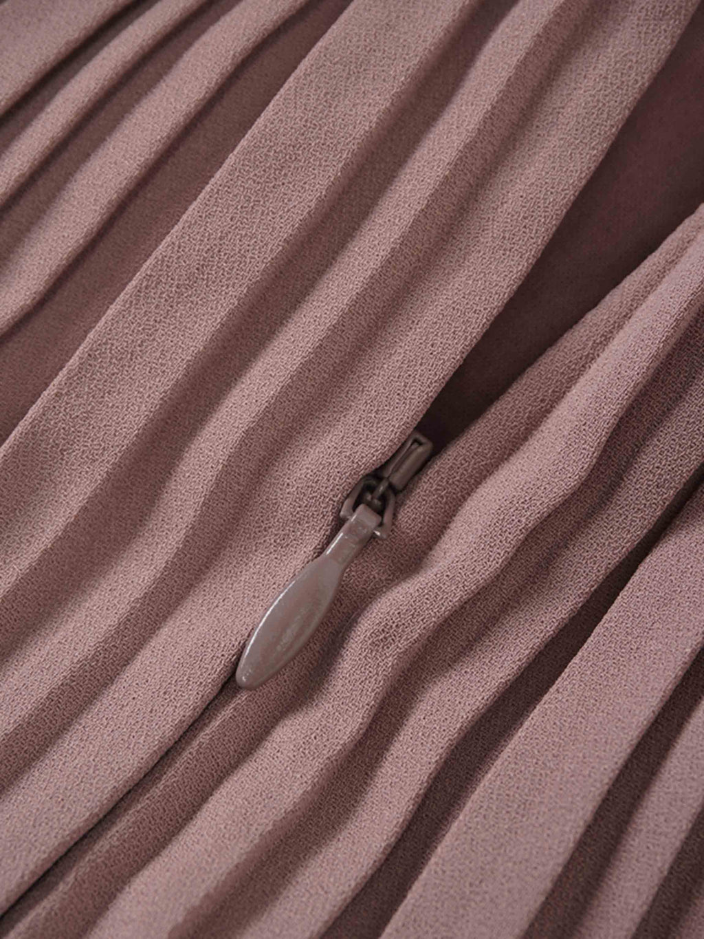 Pleated Layer Skirt 37"-Mocha Mousse