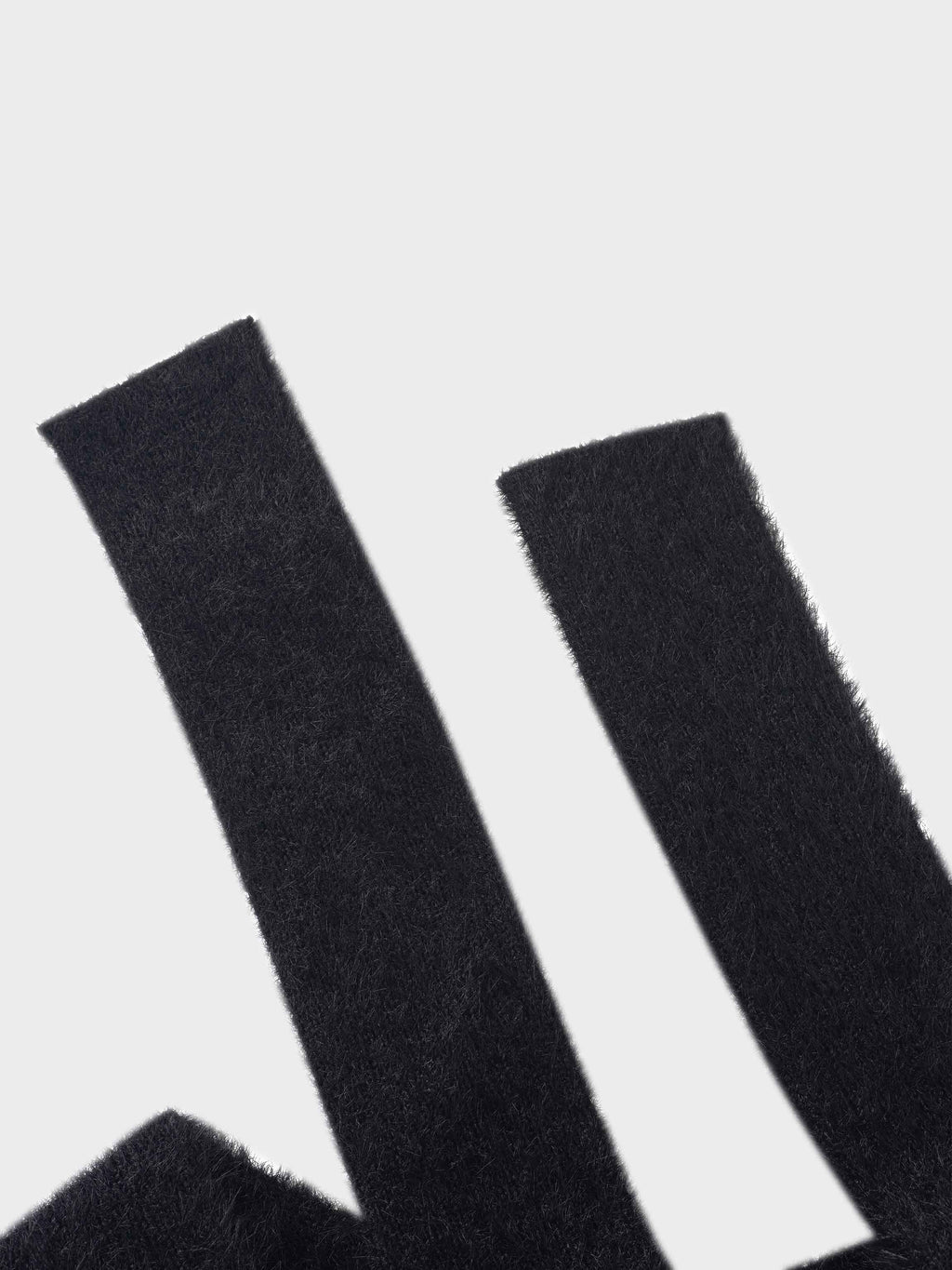 Mohair Shawl Collar Cardigan-Black