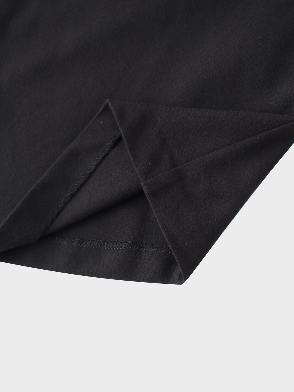 Basic A-Line Seamed Maxi Skirt-Black