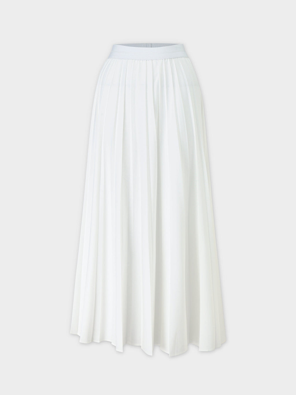 PLEATED SKIRT 37"-PURE WHITE