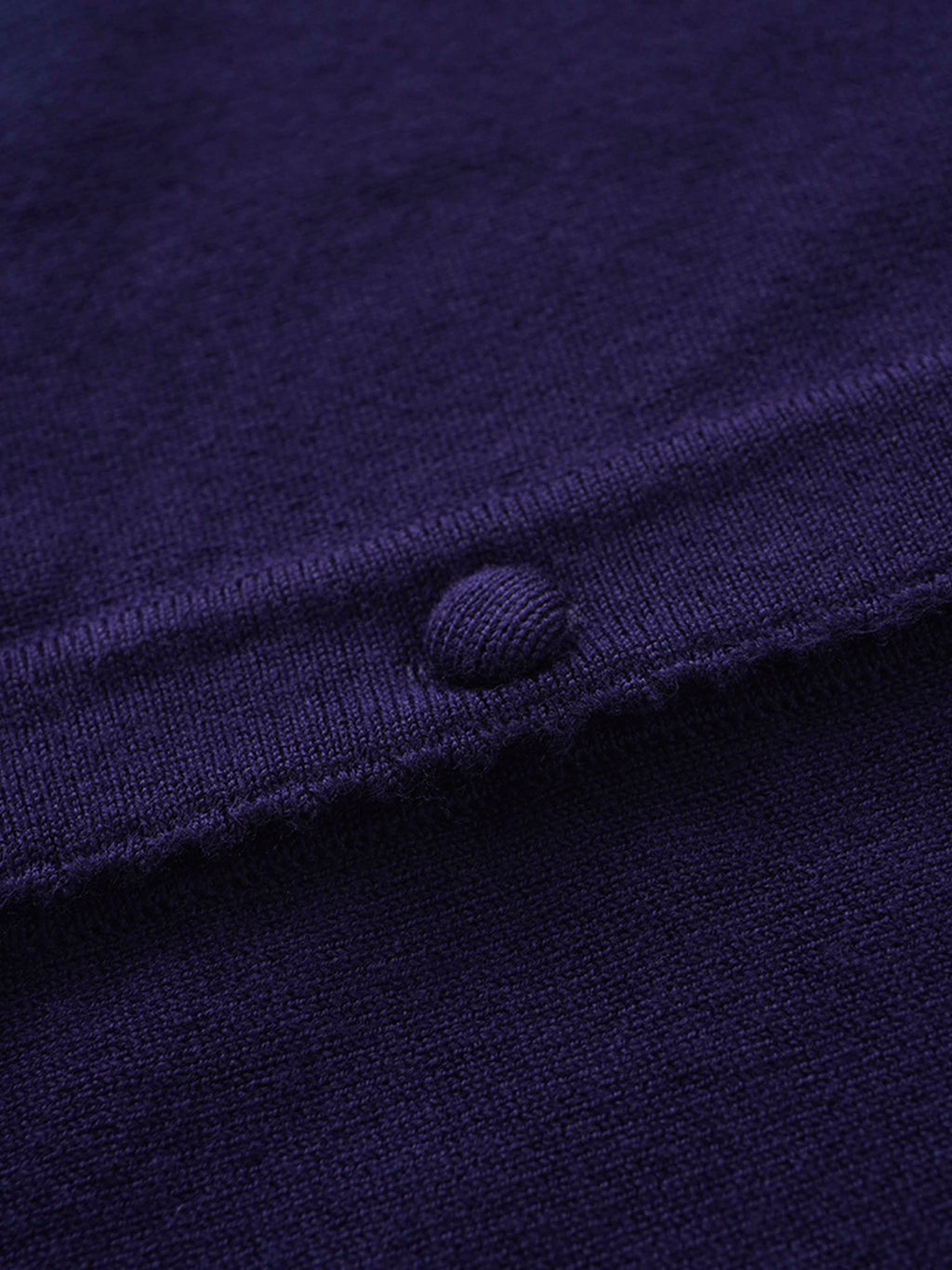 Trim Detail Crew Crop Cardigan-Navy