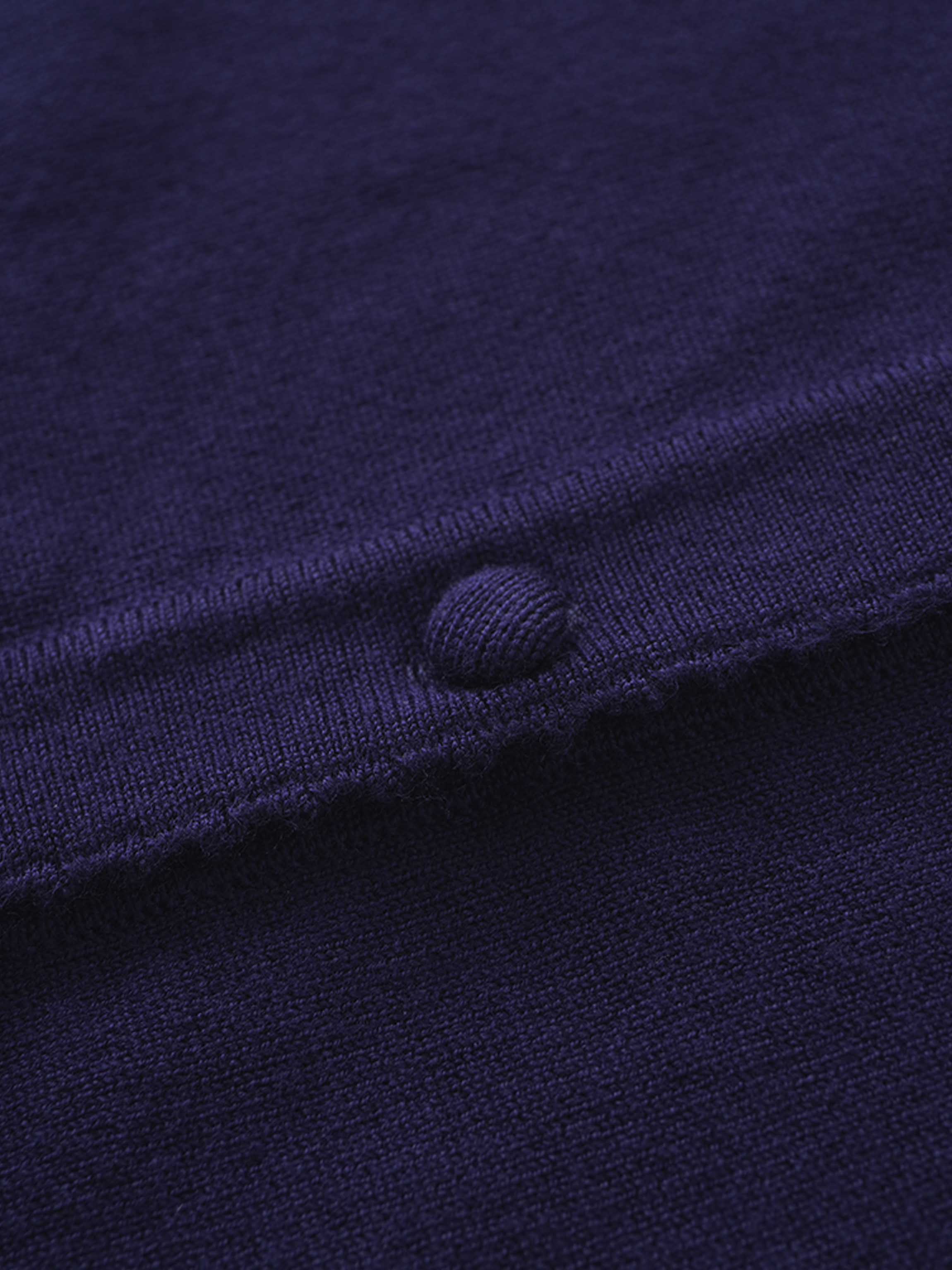 Trim Detail Crew Crop Cardigan-Navy