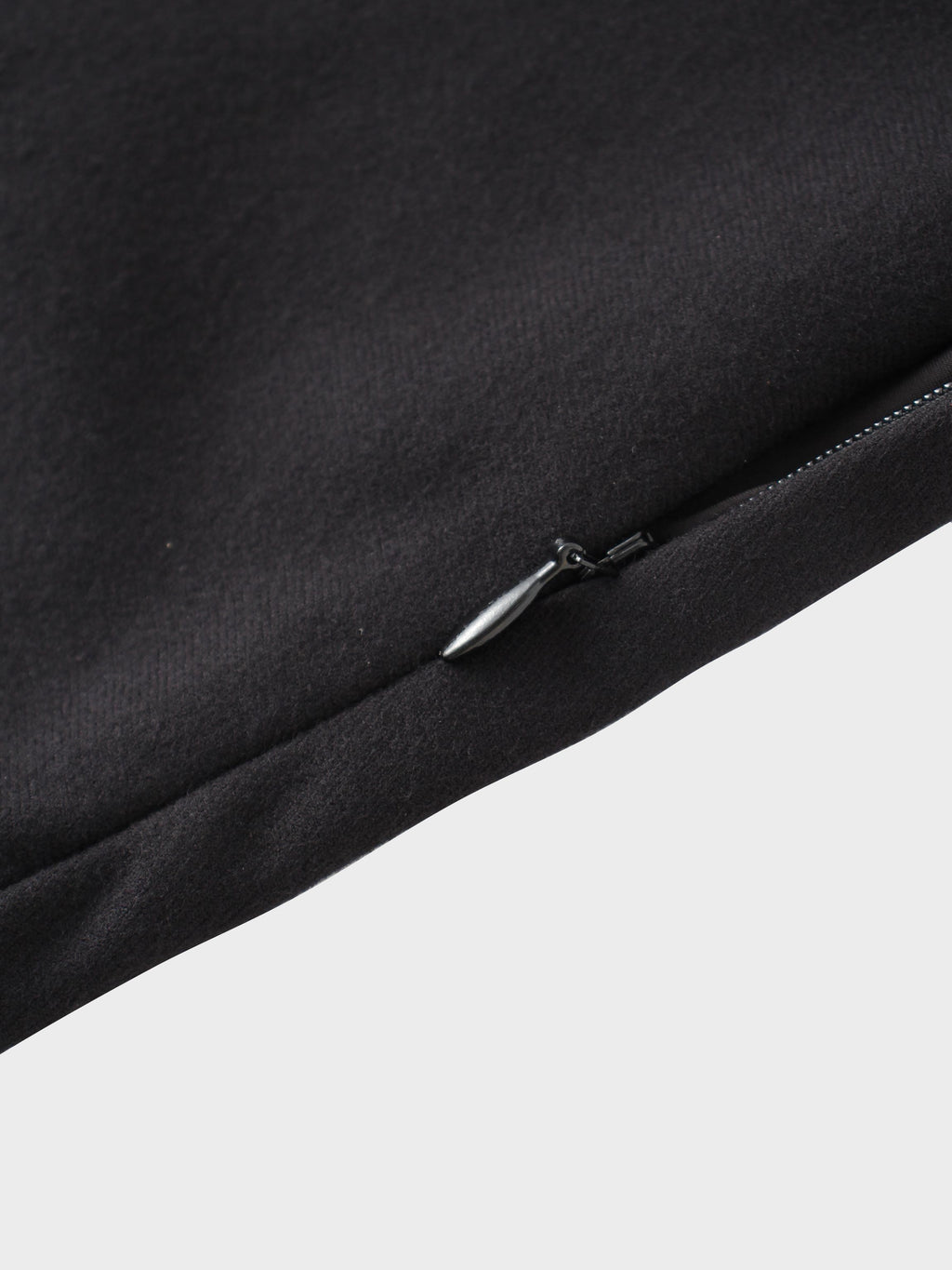 Basic A-Line Seamed Maxi Skirt-Black