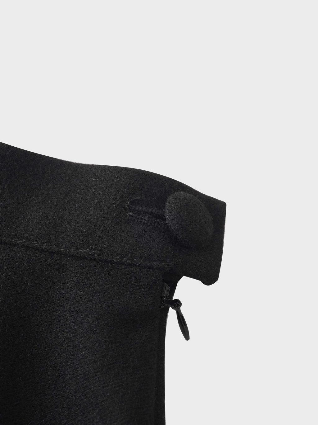 Fringe Circle Skirt-Black