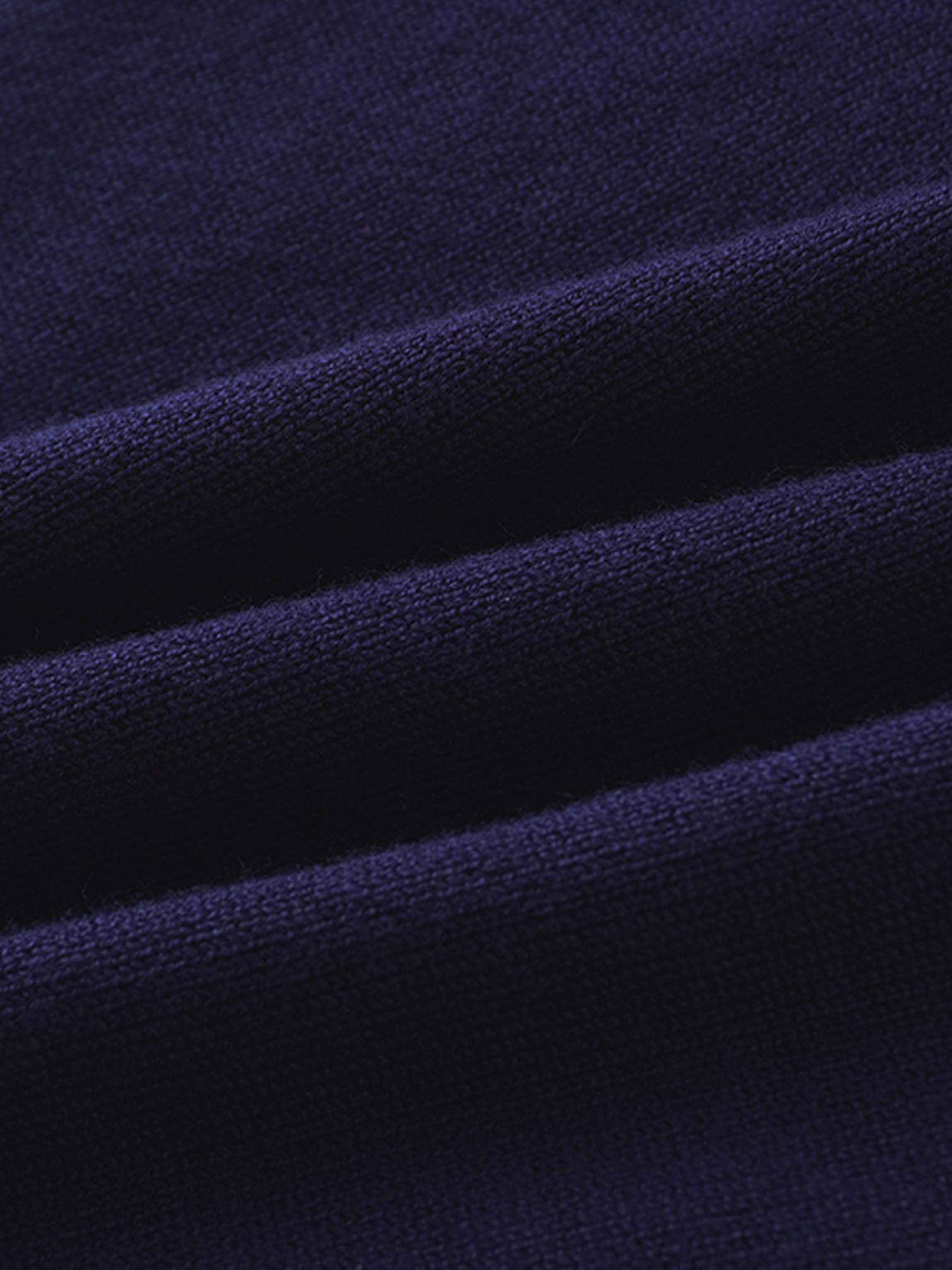 Trim Detail Crew Crop Cardigan-Navy