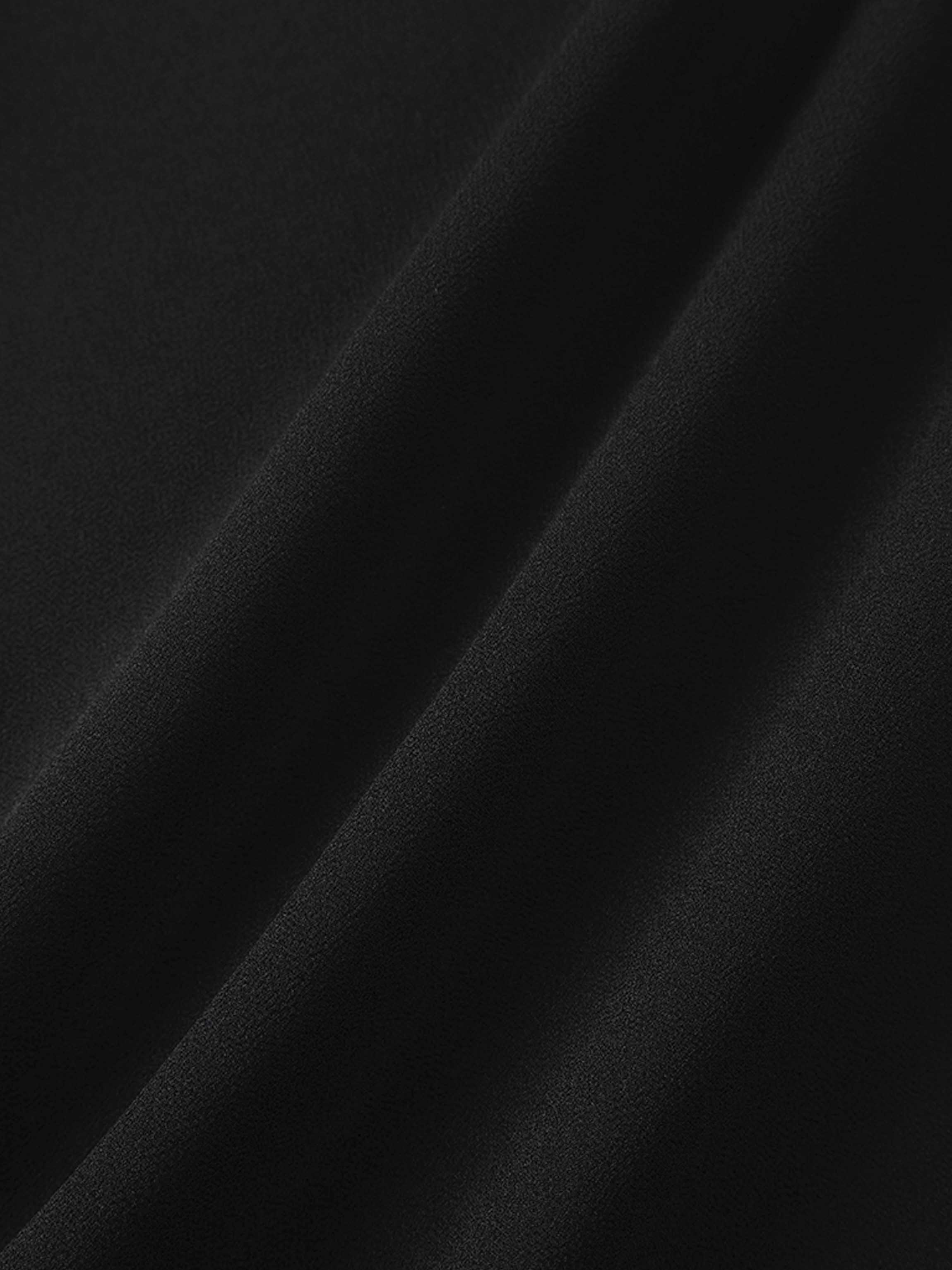 Asymmetrical Hem Dress-Black