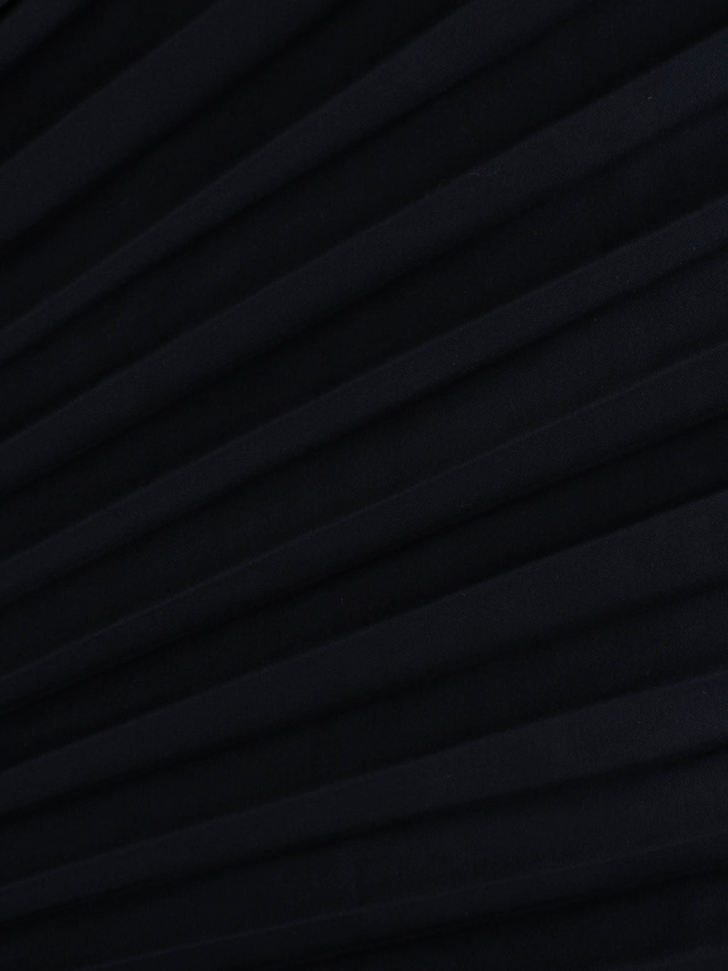 Pleated Slip Dress-Navy