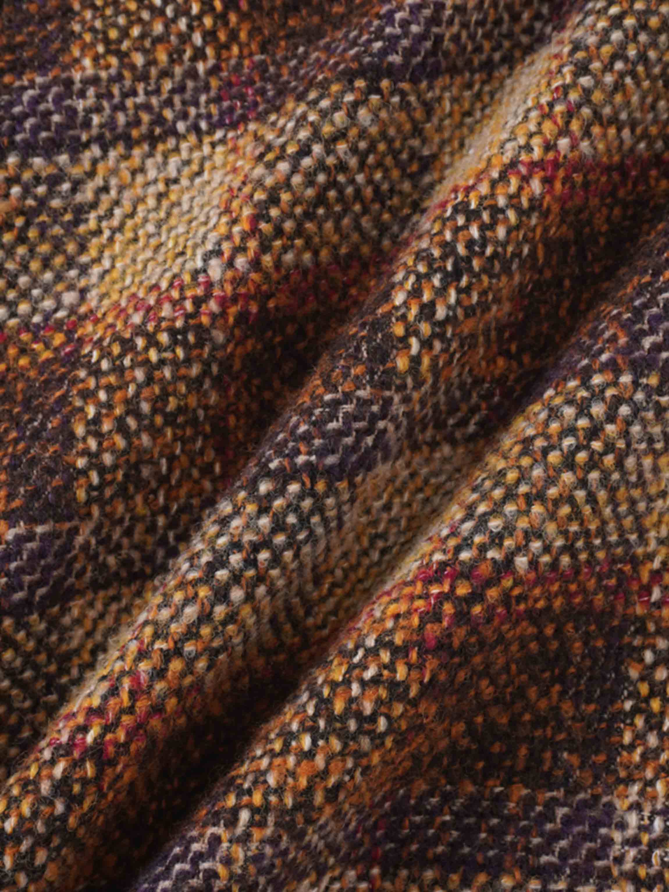 Straight Maxi Skirt-Brown Plaid