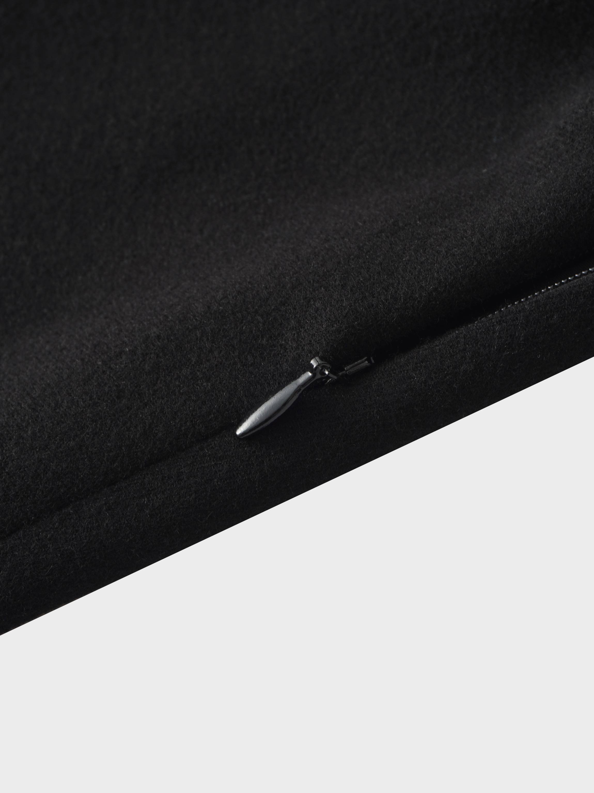 Fringe Circle Skirt-Black