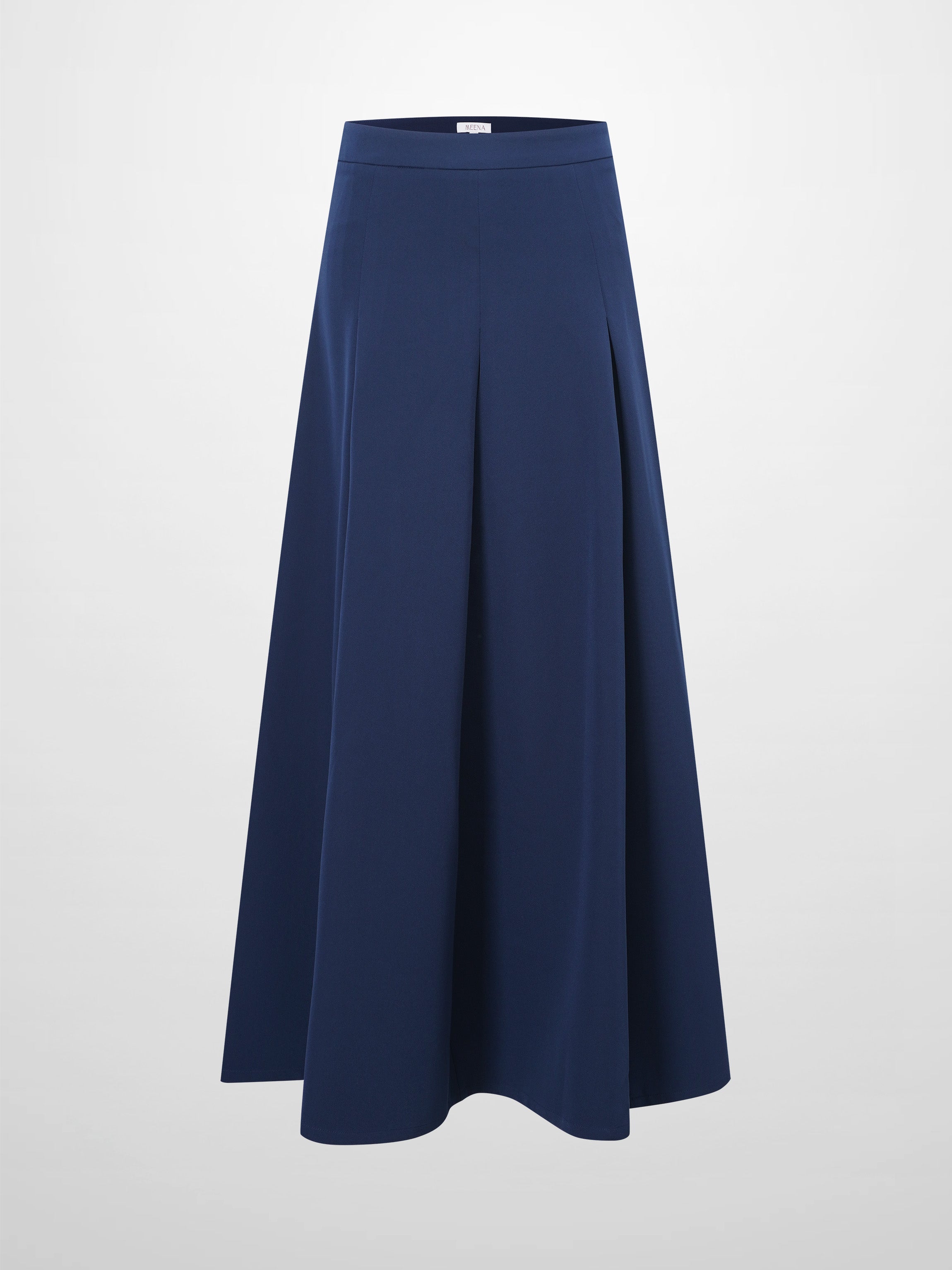 The Celina Pleat Skirt-Navy