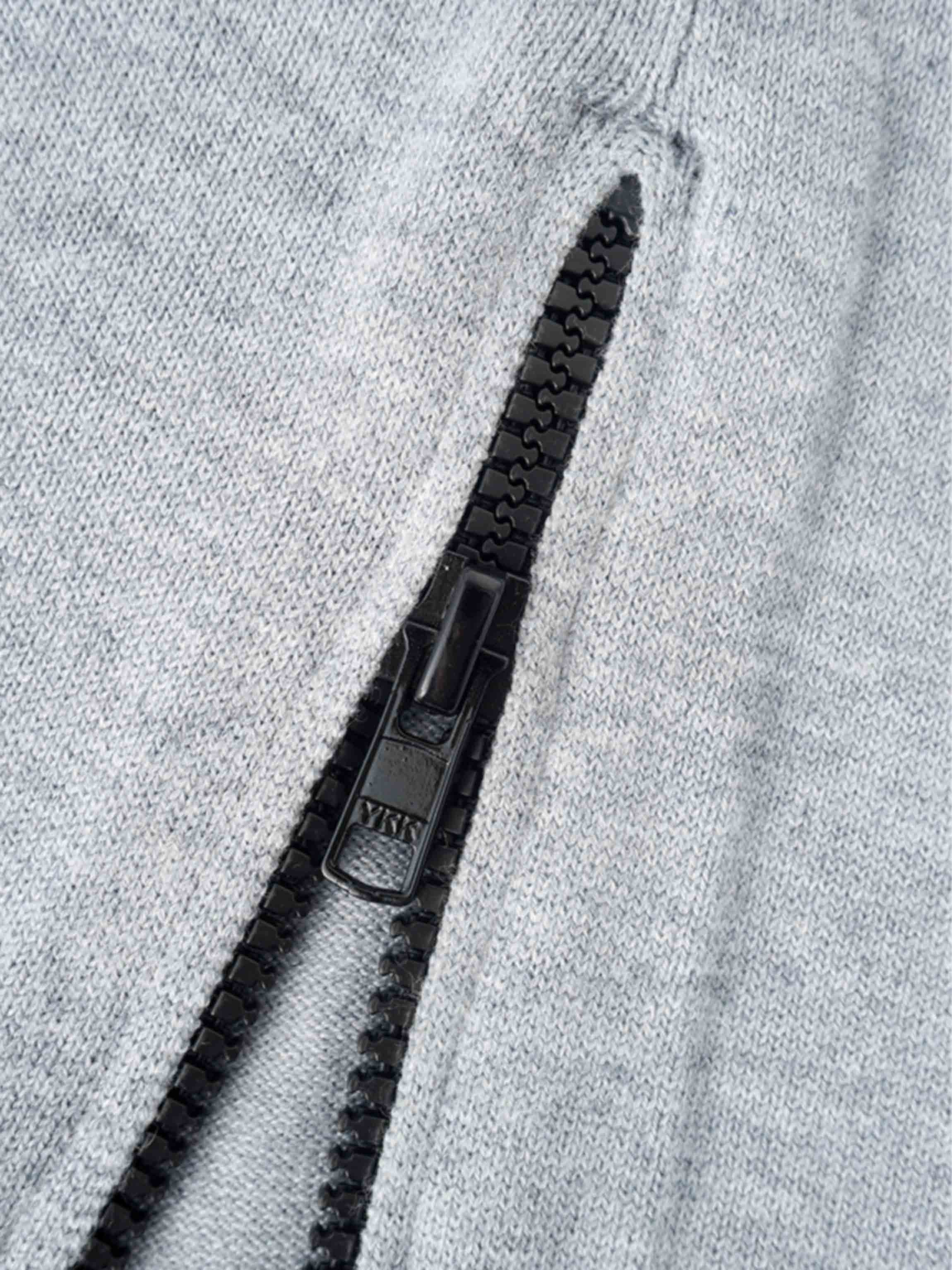 Side Zipper Straight Maxi Skirt-Grey