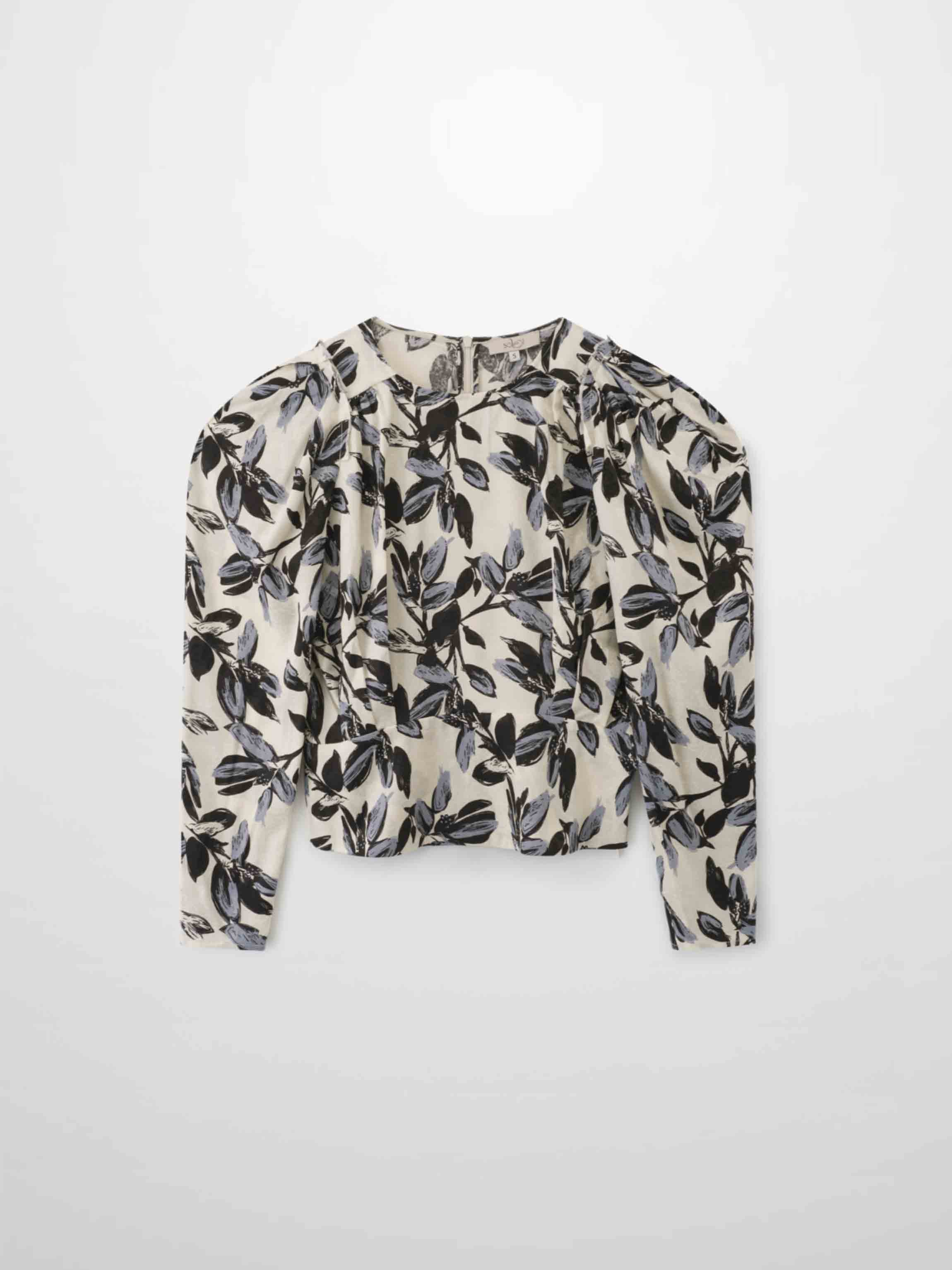 Vintage Blouson Top-Floral